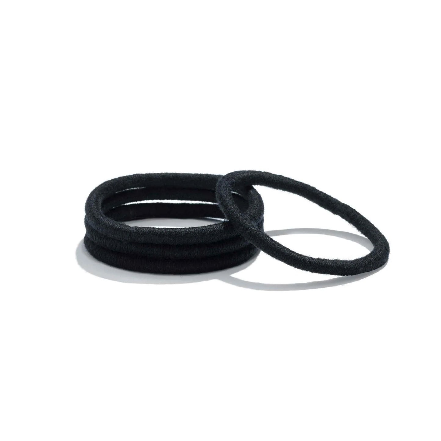Black Round Hair Ties 4 pack