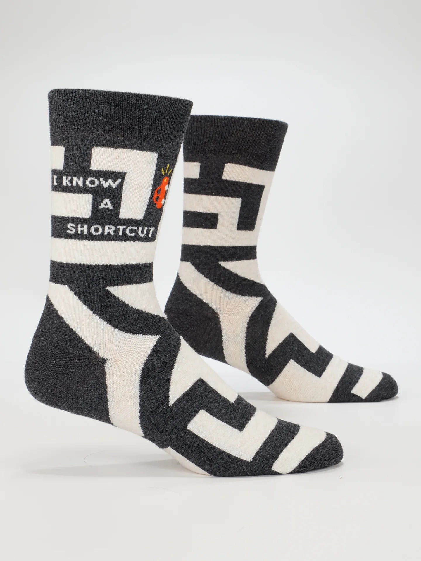 Blue Q I Know A Shortcut Men's Crew Socks