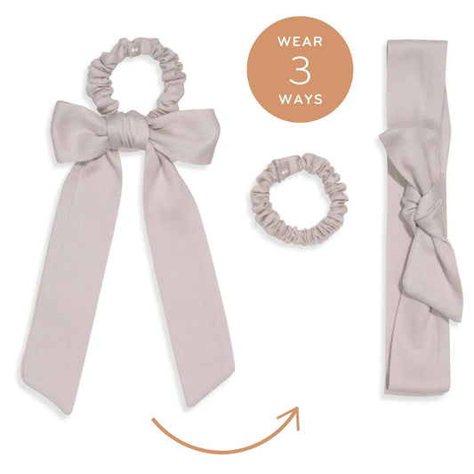 KOOSHOO Plastic Free Satin Bow Scrunchies