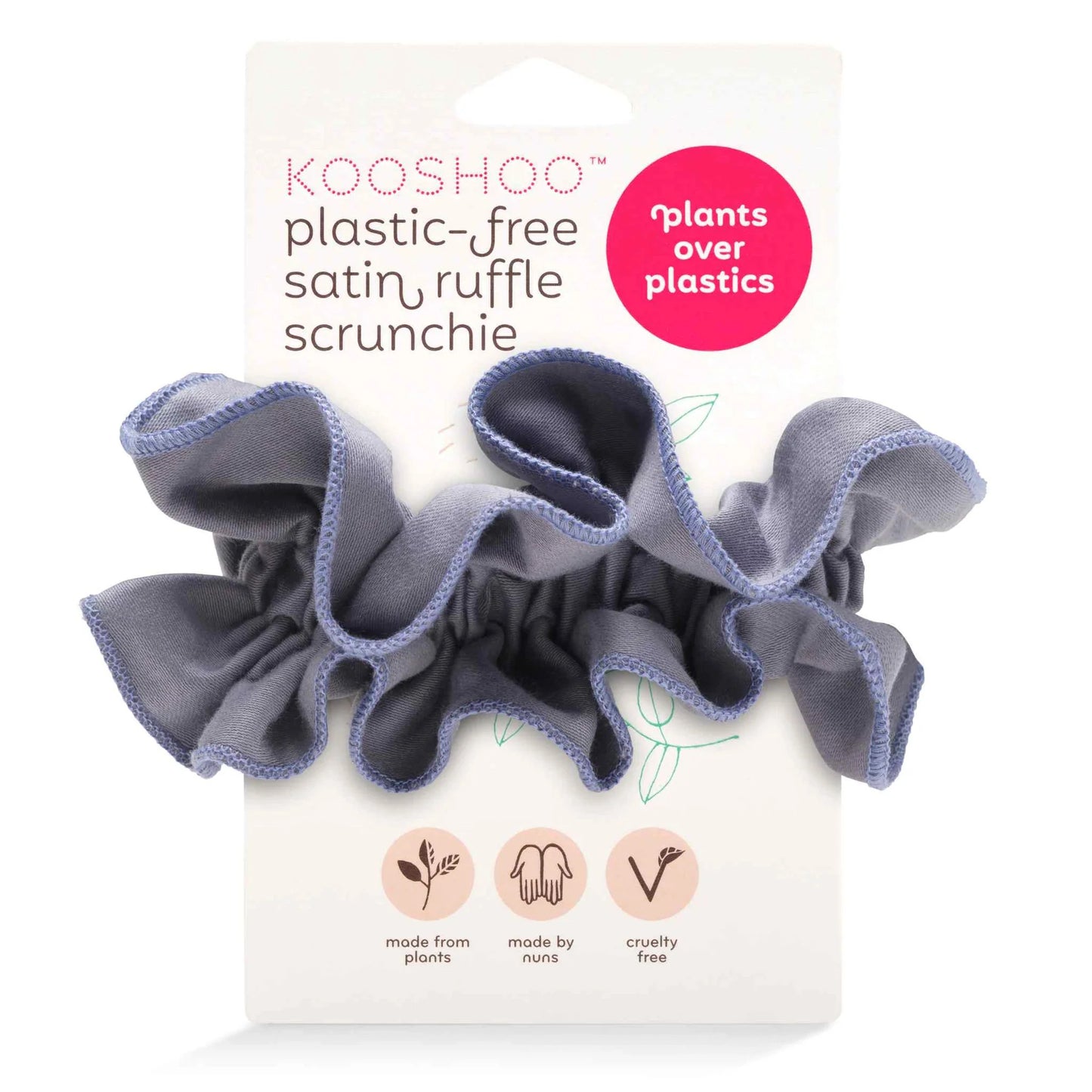 Blue Granite Ruffle Scrunchie