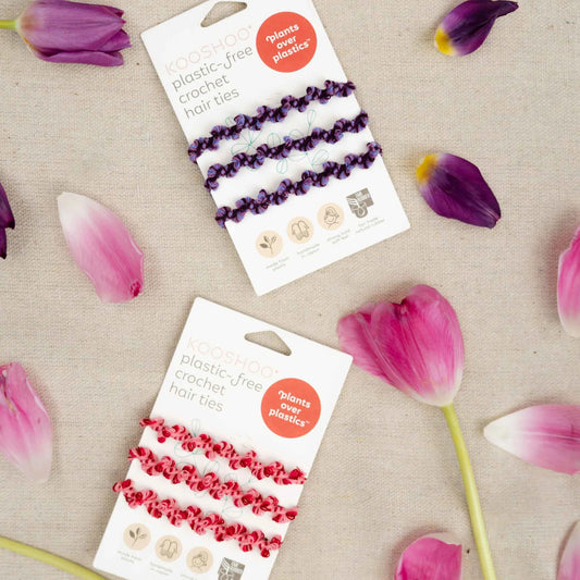 KOOSHOO Plastic Free Crochet Hair Ties