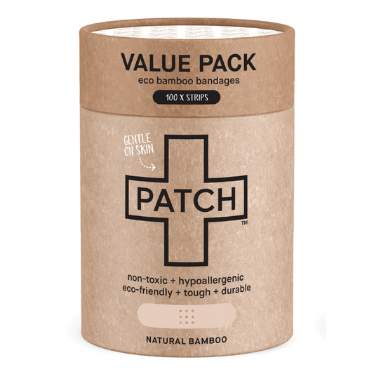 Patch Bamboo Adhesive Bandages Value Pack Natural