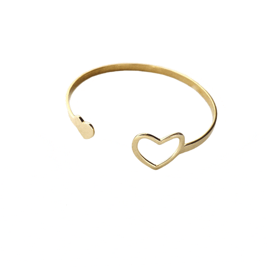 TVS Miracle Heart Cuff Brass