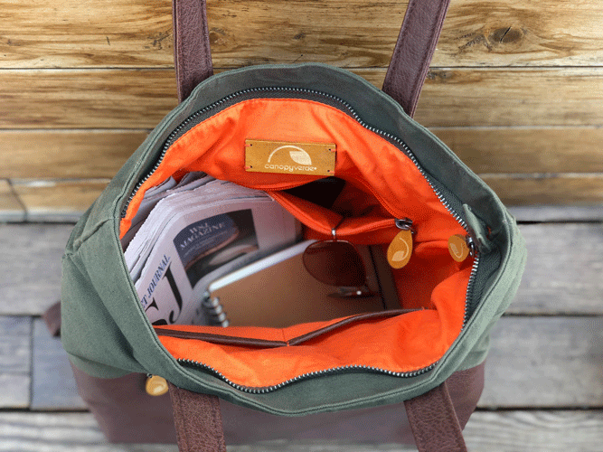 Greenpoint 2-in-1 Backpack Navy and Black by Canopy Verde