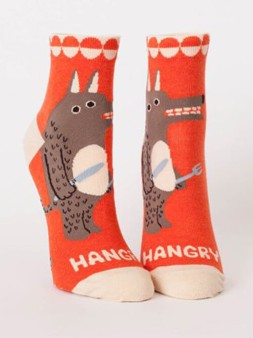 The-V-Spot_Hangry-Women's-Ankle-Socks_Blue-Q