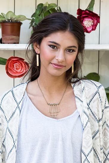 The V Spot_Horizon Earrings Brass_Purpose