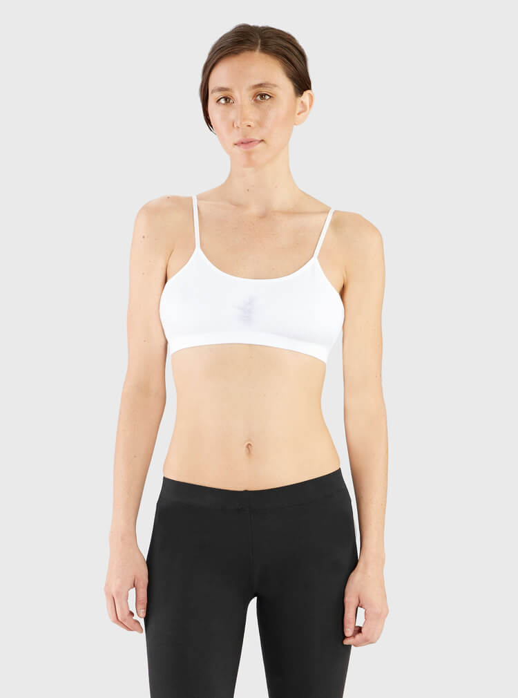 The V Spot_Ruched Bralette White_Miakoda