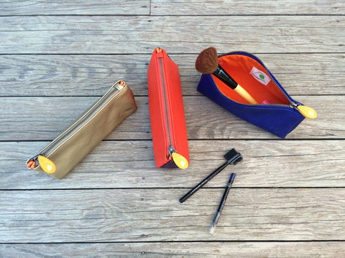 Union Makeup Bag Coral Red by Canopy Verde