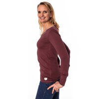 The V Spot_bleed_clothing_814f_tight_longsleeve_ladies_oxblood_studio_02