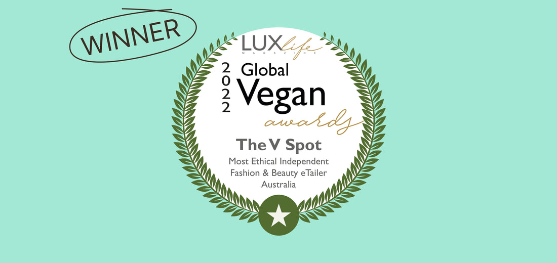 The V-Spot wins Australian Most Ethical Independent Fashion & Beauty eTailer at the 2022 Global Vegan Awards