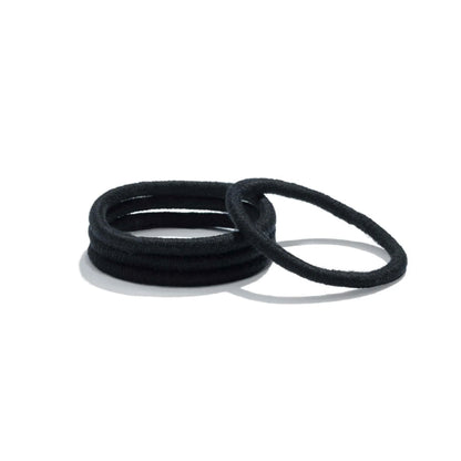 Black Round Hair Ties 4 pack