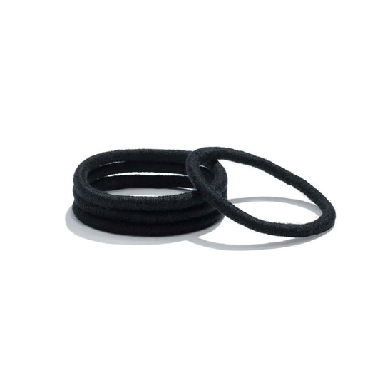 Black Round Hair Ties 4 pack