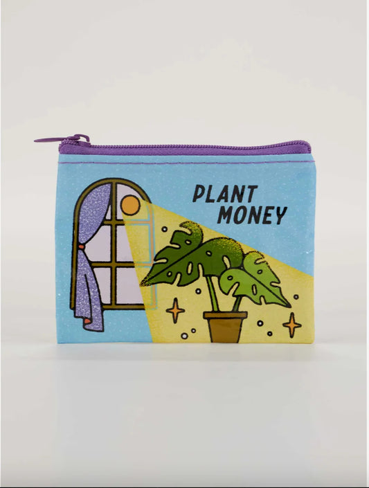 Blue Q Plant Money Coin Purse