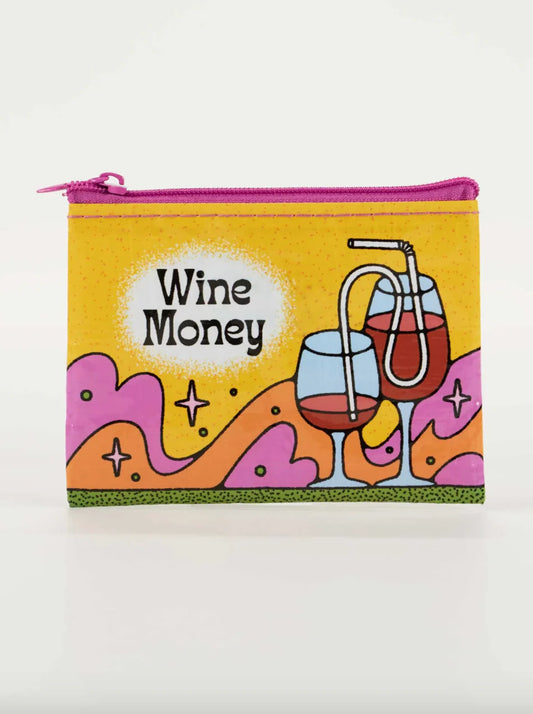 Blue Q Wine Money Coin Purse