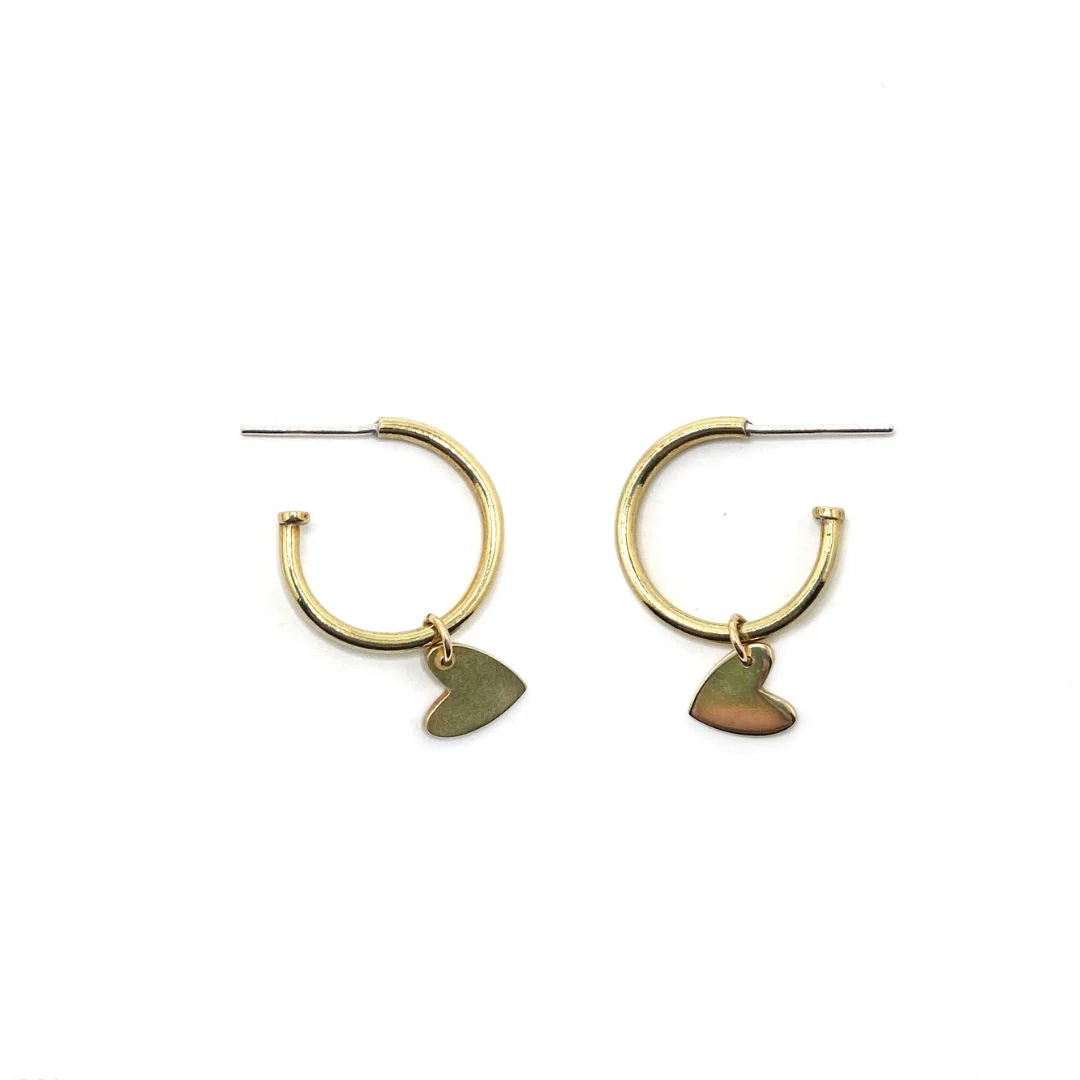 Purpose Jewellery Charm Hoop Earrings 5