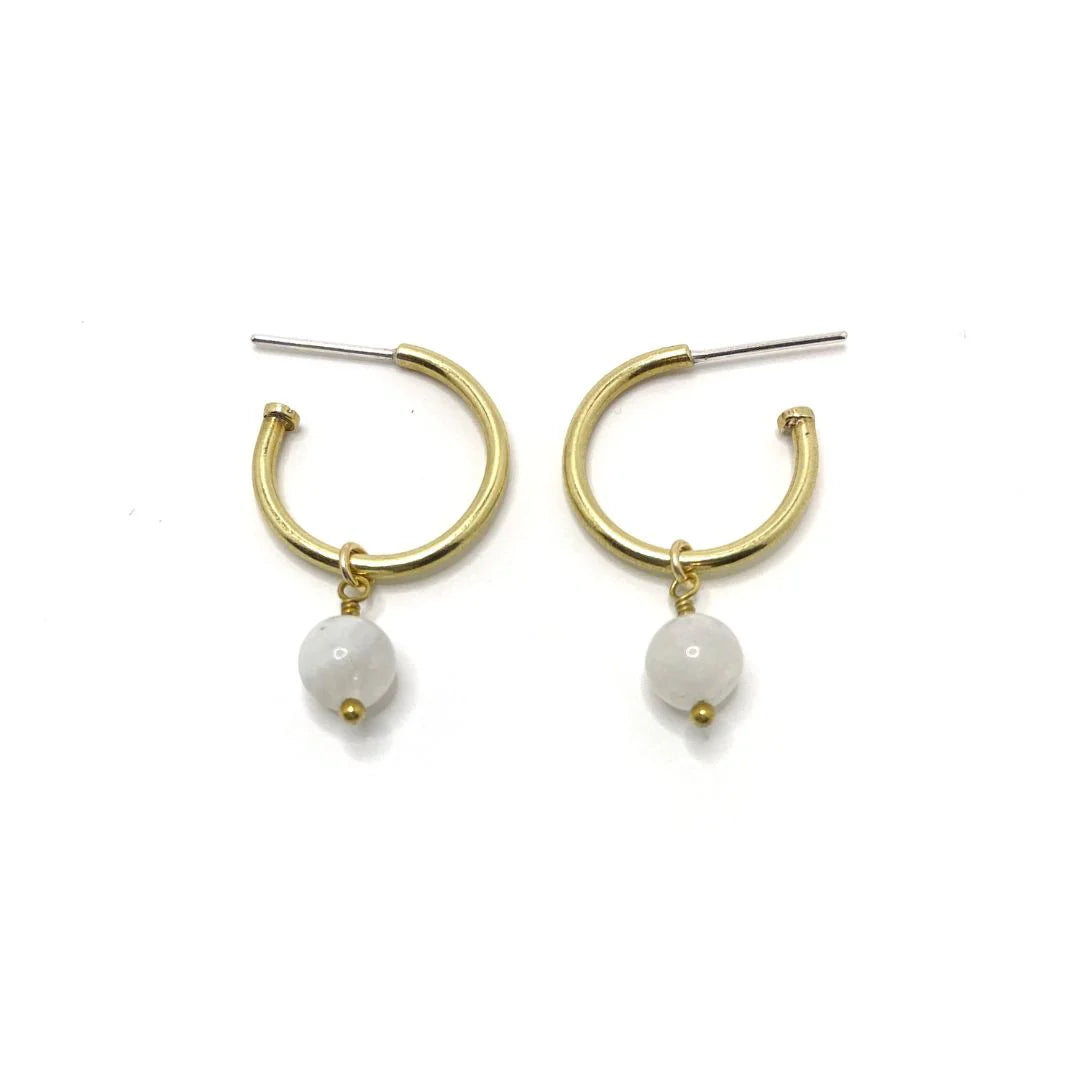 Purpose Jewellery Charm Hoop Earrings