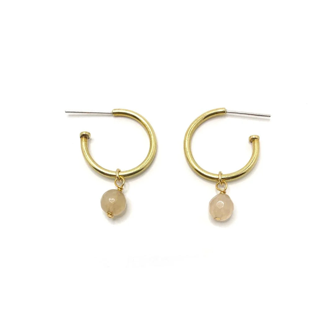 Purpose Jewellery Charm Hoop Earrings 1