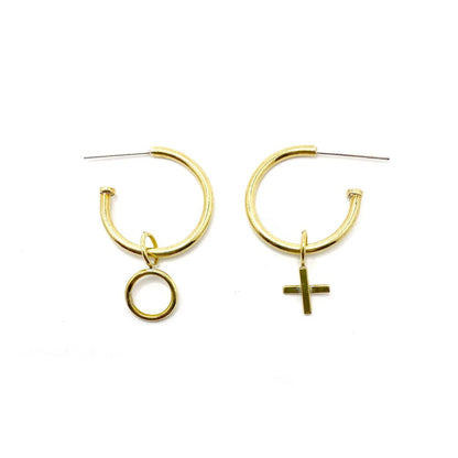 Purpose Jewellery Charm Hoop Earrings 2