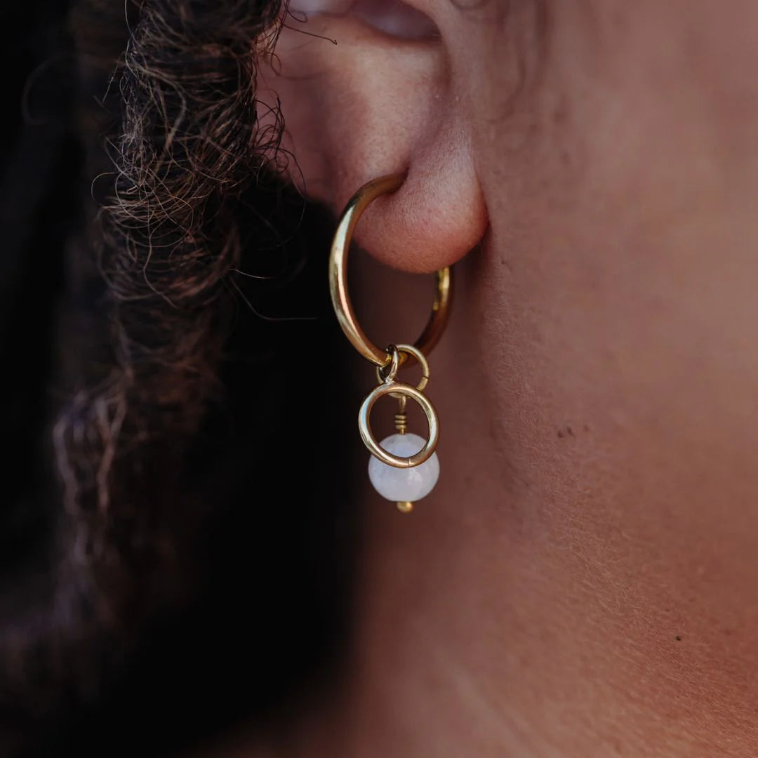 Purpose Jewellery Charm Hoop Earrings 7