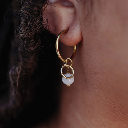 Purpose Jewellery Charm Hoop Earrings 7