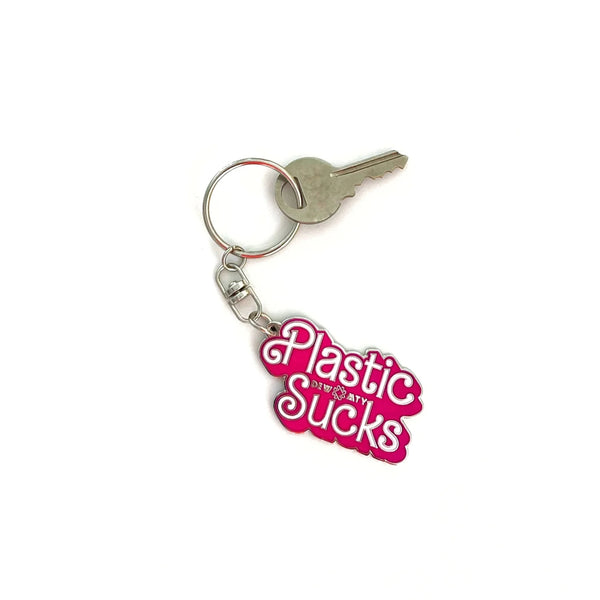Dew Mighty Plastic Sucks Keychain