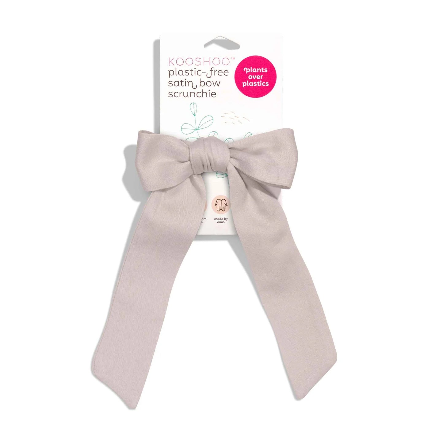 KOOSHOO Plastic Free Satin Bow Scrunchies