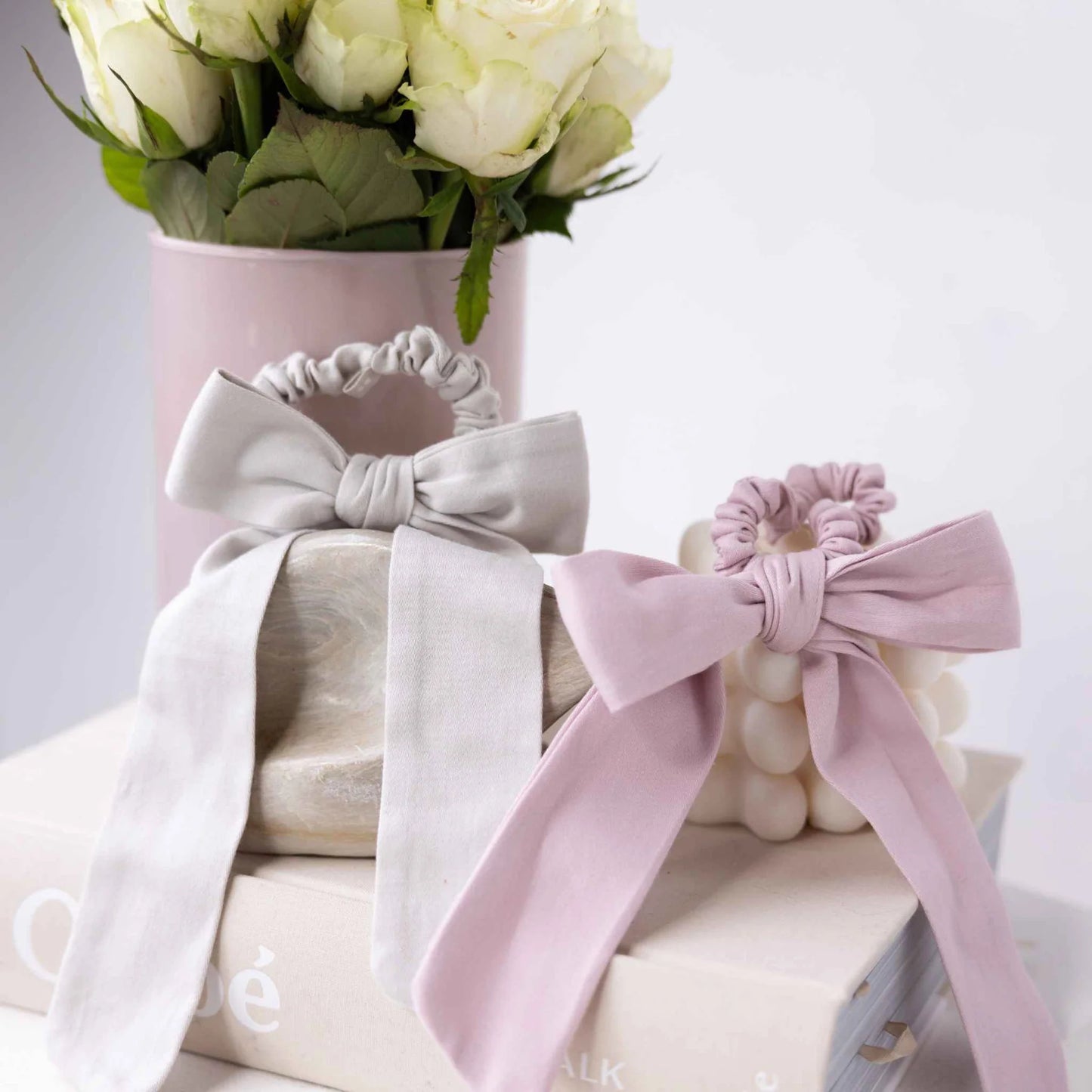 KOOSHOO Plastic Free Satin Bow Scrunchies