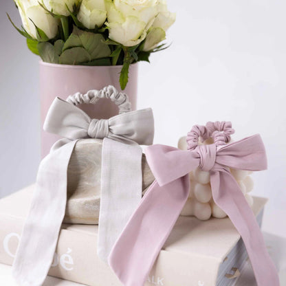 KOOSHOO Plastic Free Satin Bow Scrunchies