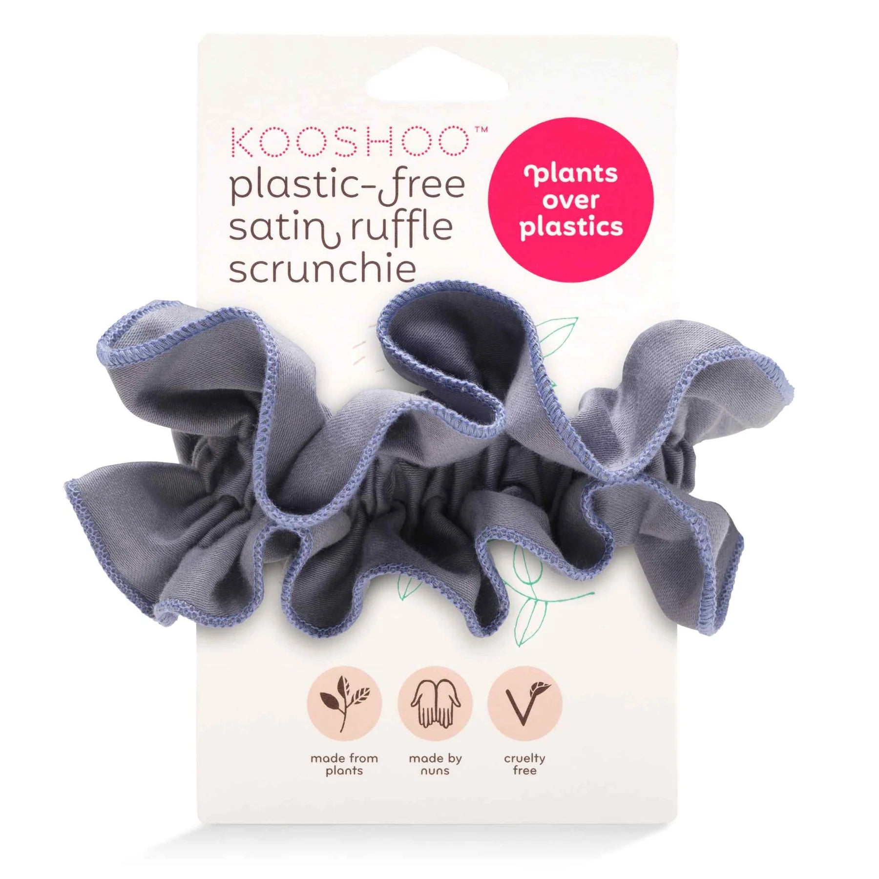 Blue Granite Ruffle Scrunchie