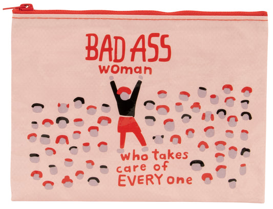 Blue Q Bad Ass Woman Zipper Pouch