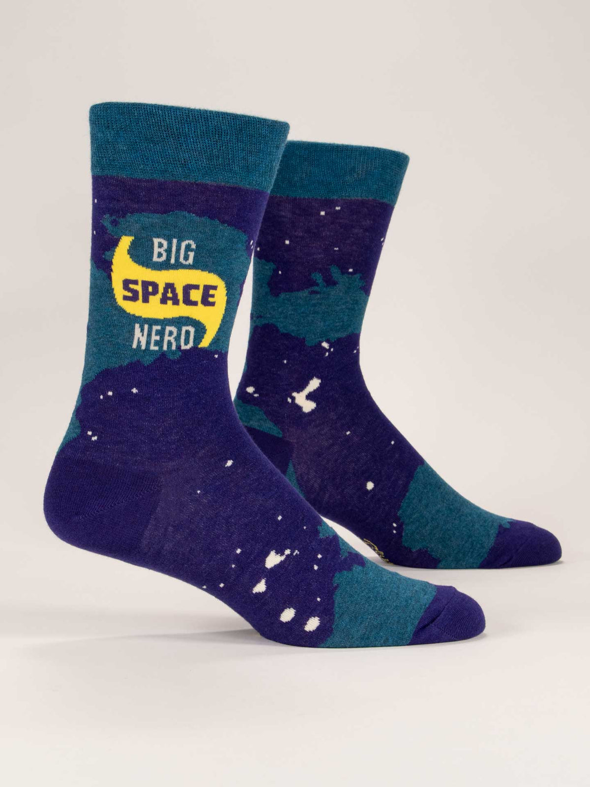 Blue Q Big Space Nerd Men's Crew Socks