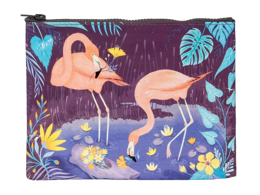 Blue Q Flamingo Zipper Pouch