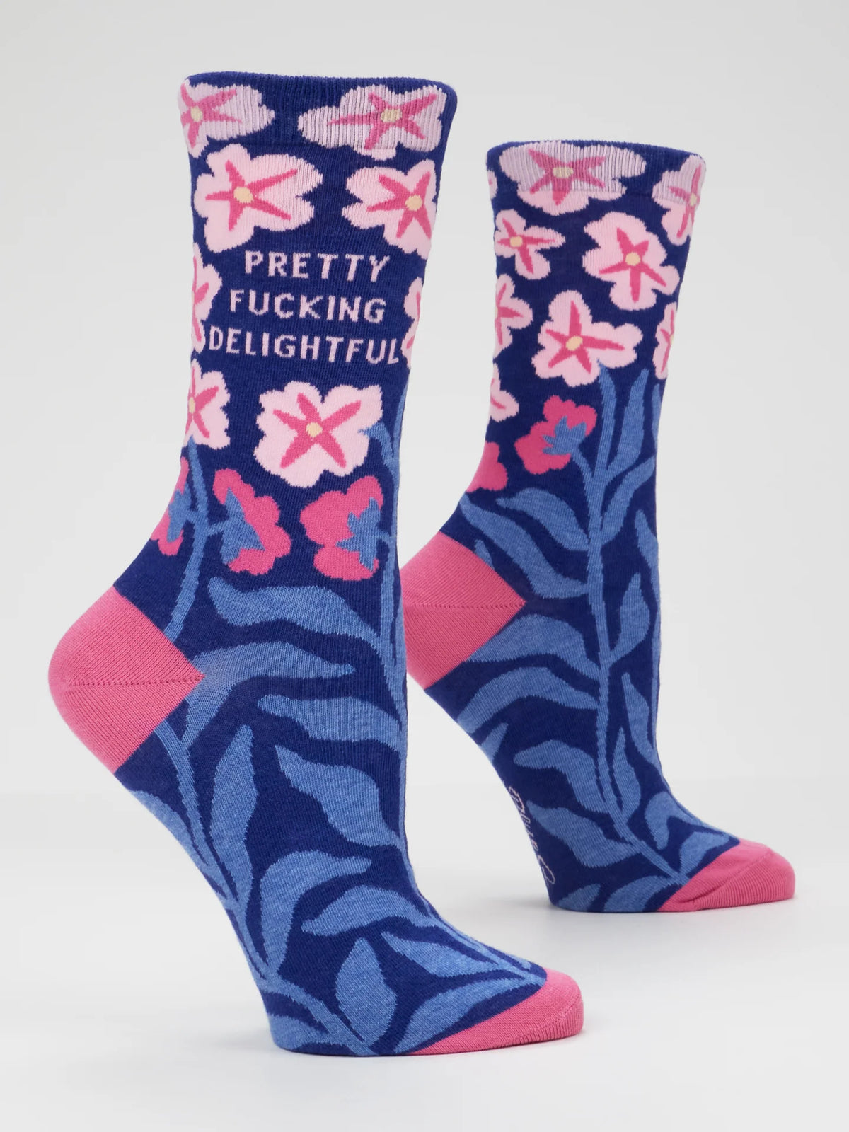 Blue Q Pretty Fucking Delightful Crew Socks