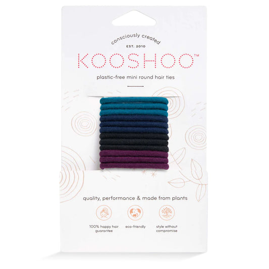 KOOSHOO Mini Round Hair Ties Dark Hues