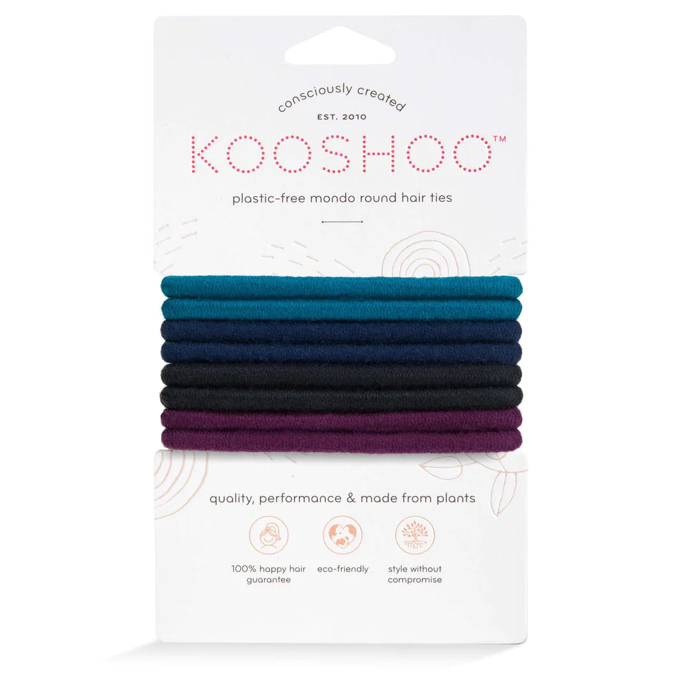 KOOSHOO Round Hair Ties Dark Hues