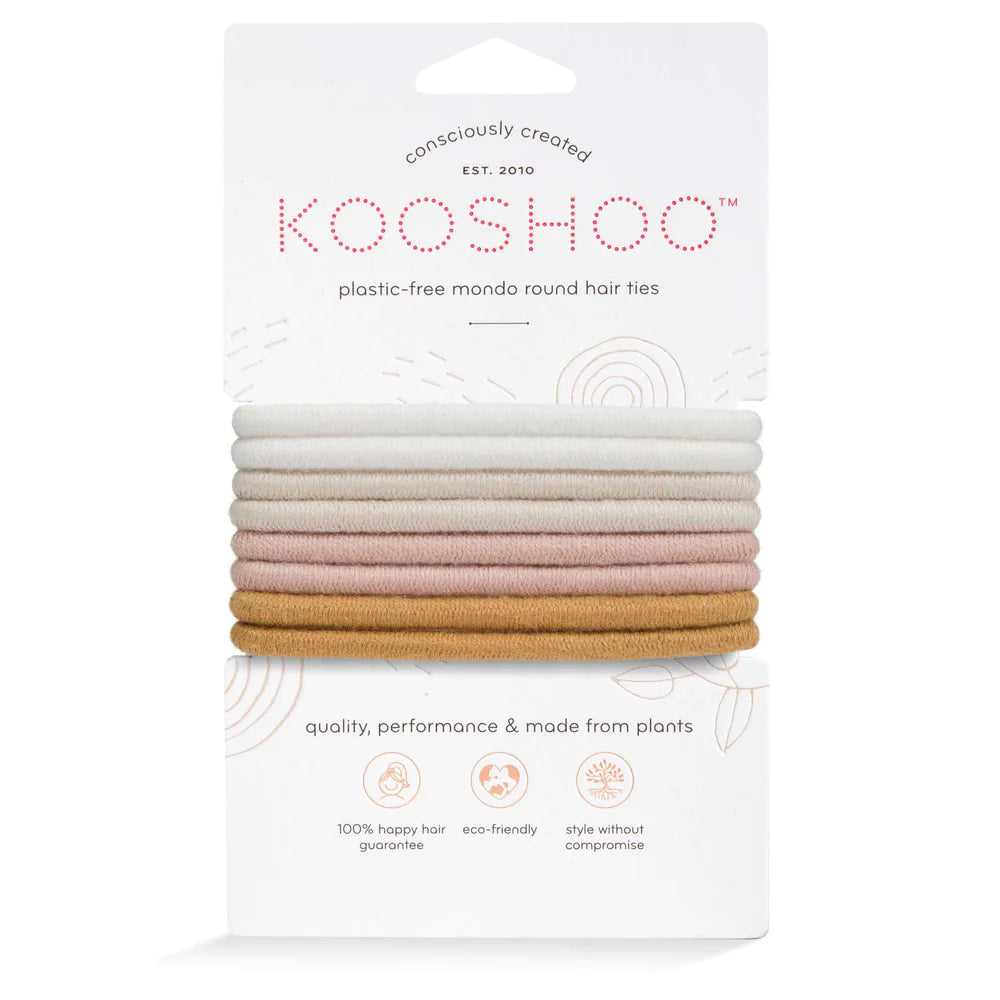 KOOSHOO Round Hair Ties Golden Fibres