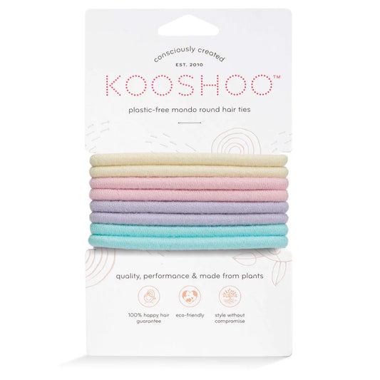 KOOSHOO Round Hair Ties Pastel Blooms