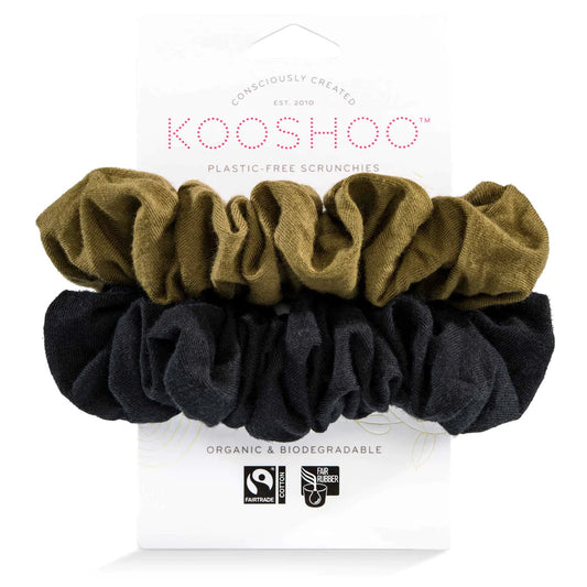 KOOSHOO Scrunchies Black Olive