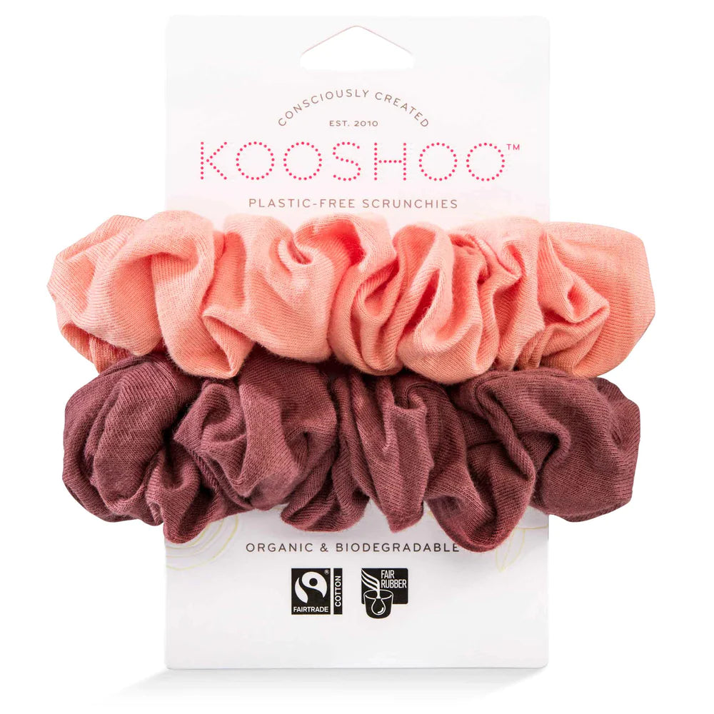 KOOSHOO Scrunchies Coral Rose