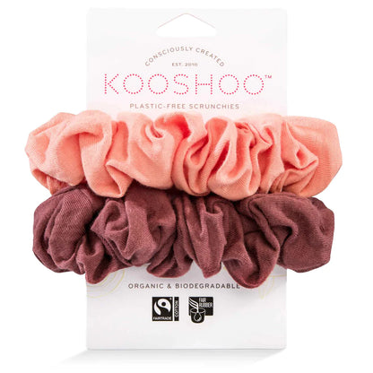KOOSHOO Scrunchies Coral Rose