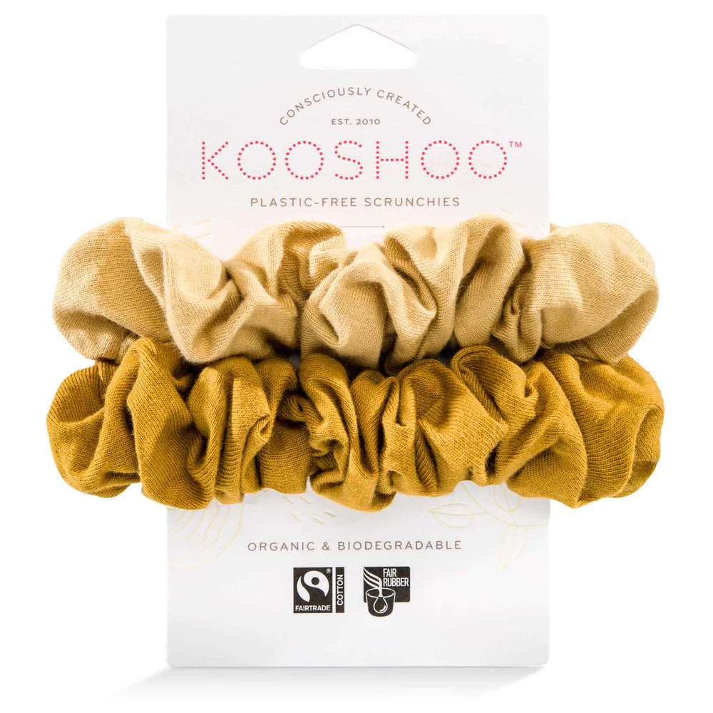 KOOSHOO Scrunchies Gold Sand