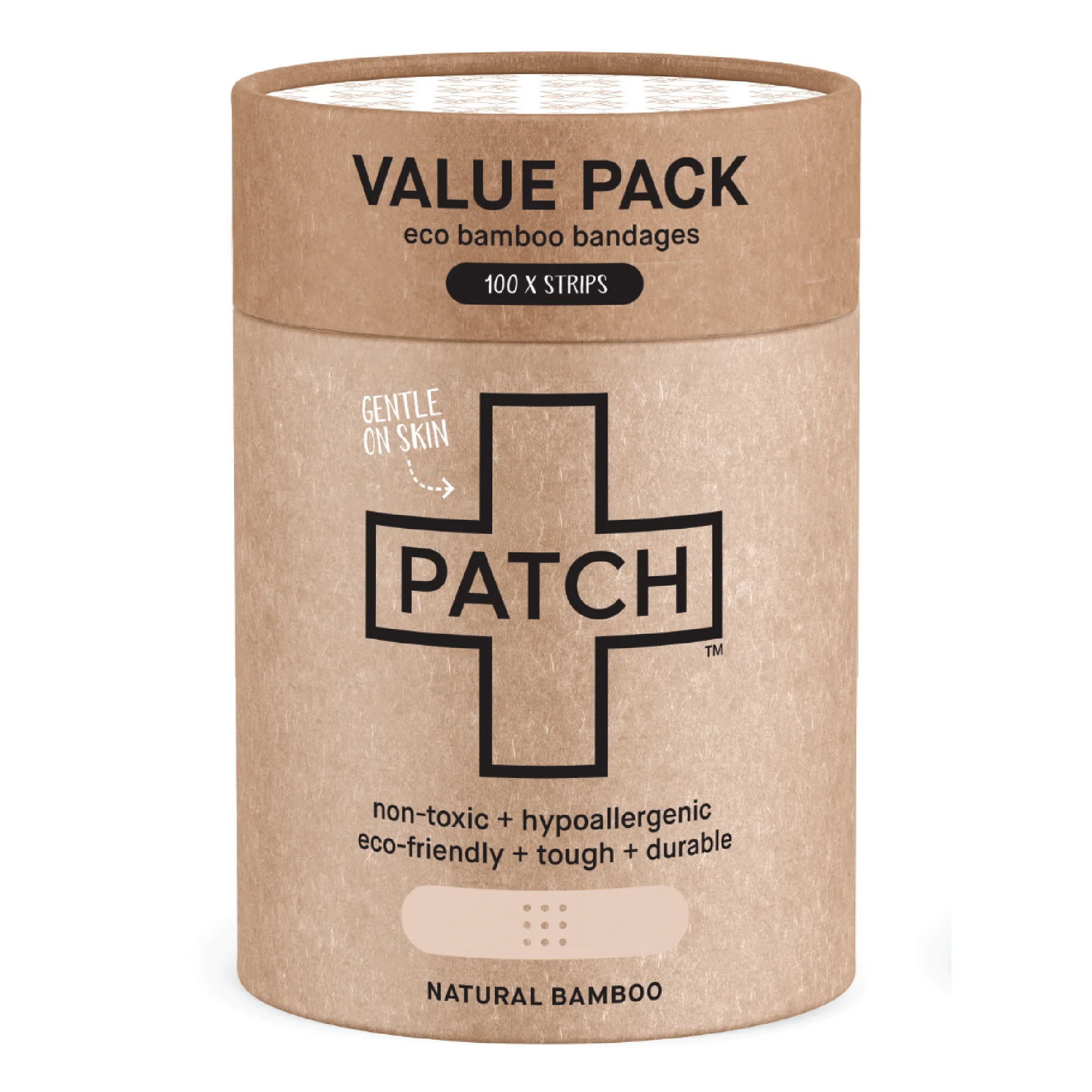 Patch Bamboo Adhesive Bandages Value Pack Natural