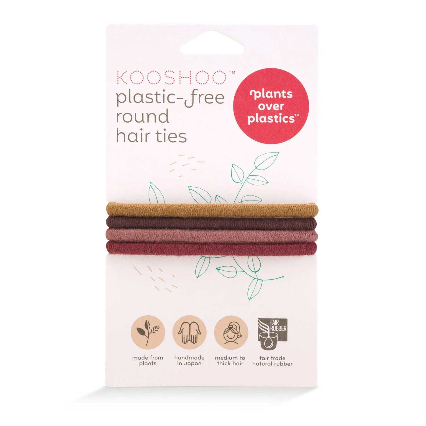 Round Hair Ties Warm Earth