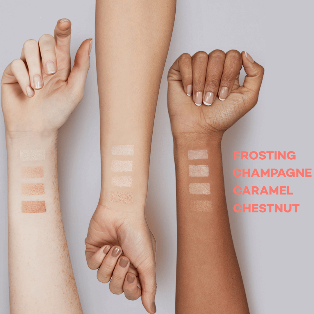 Balmies SHIMMER arm swatches