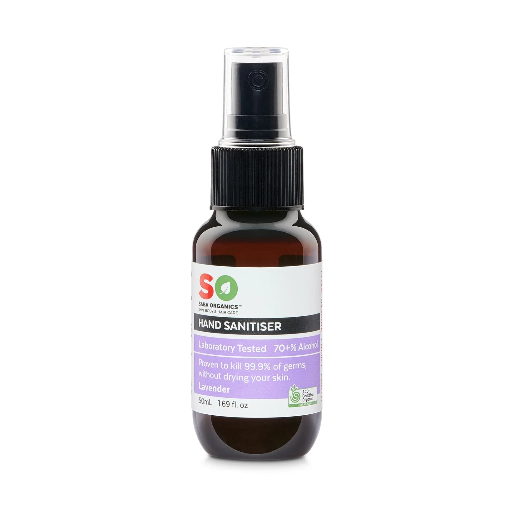 Saba Organics Hand Sanitiser Lavender