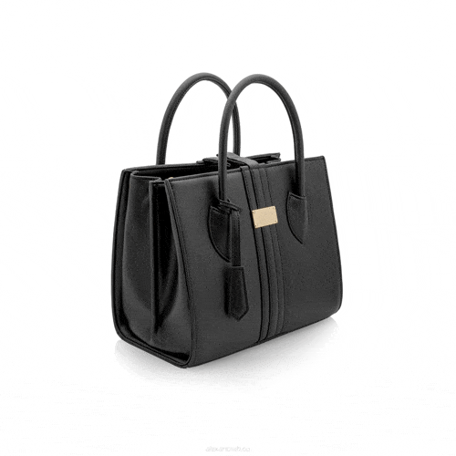 Alexandra K Maxi Tote Black Grape 100% Vegan The V-Spot