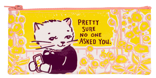 TVS Blue Q No One Asked Pencil Case