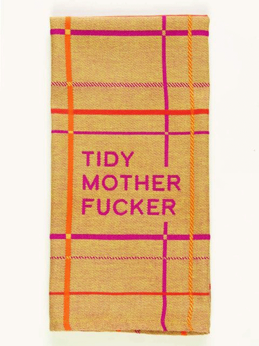 Blue Q Tidy Motherfucker Tea Towel