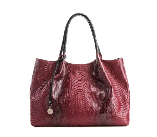 Gunas Naomi Tote Red Snake