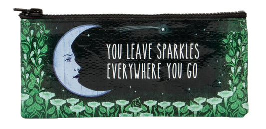 Blue Q You Leave Sparkles Pencil Case